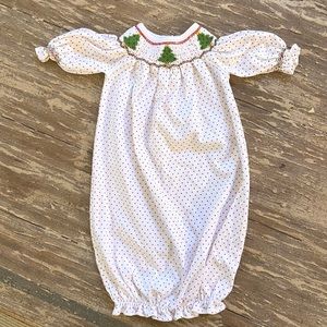 Newborn Christmas Smocked Outfit for Girls